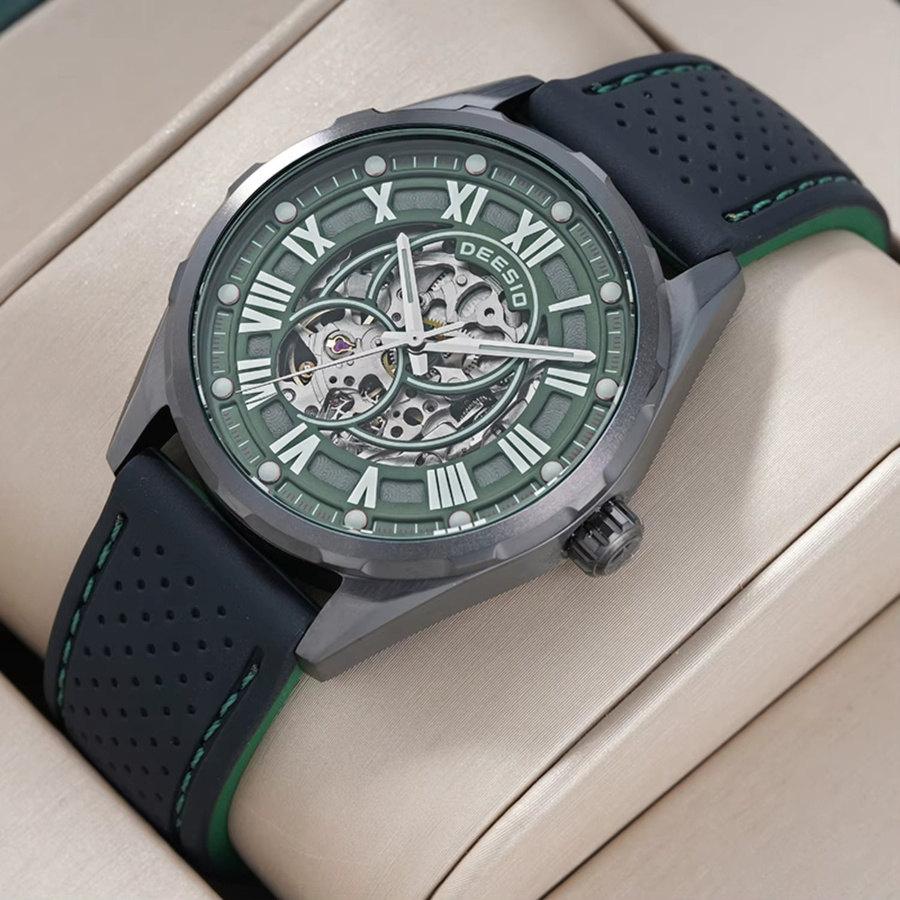 Deesio Armbanduhr, Automatik, Edelstahl, Grün, Herren - Bild 2