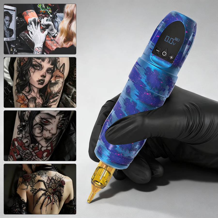 YILONG Tattoo Kit, Tattoo Maschine, Tattoo Stift, Batterie - Bild 4