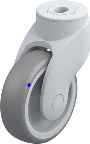 Blickle Lenkrolle LWGX-TPA 101G-11 in Grau und Silber mit 100 mm Rad-Durchmesser und 100 kg Tragfähigkeit - Bild 1