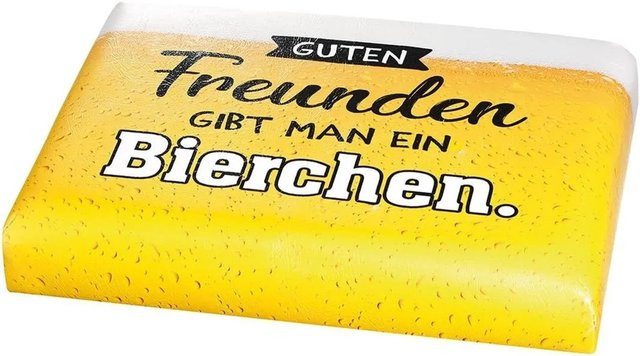 CULT at home Sitzauflage für Bierkasten mit Memospiel in Gelb, B/T: 44 x 34 cm - Bild 1