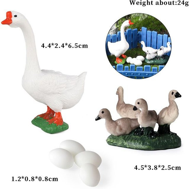 Oenux Bauernhofmodell Gans Ente Henne, Actionfiguren, ab 3 Jahren - Bild 1