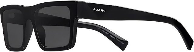 Prada APR19W-E1AB-F05S0-C-052 Sonnenbrille, Quadratisch, Acetat, Herren, Schwarz Grau - Bild 1