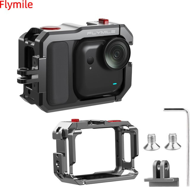 Flymile Metallkäfig Schutzrahmen aus Aluminiumlegierung für Insta360 GO Ultra Kamera - Bild 1
