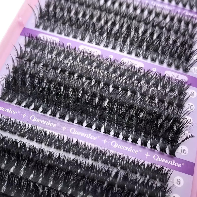 QUEENICE Falsche Wimpern, 800 Stück, gemischte Länge, natürlich - Bild 6