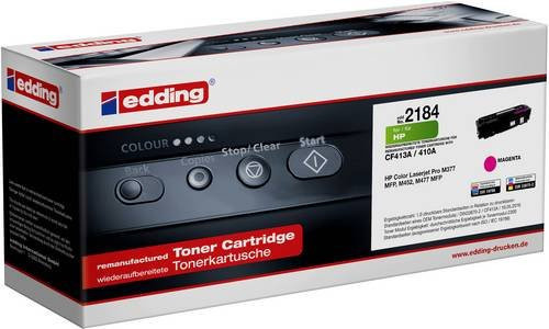 Edding Tonerpatrone kompatibel mit HP 410A CF413A in Magenta mit 2600 Seiten Reichweite - Bild 1