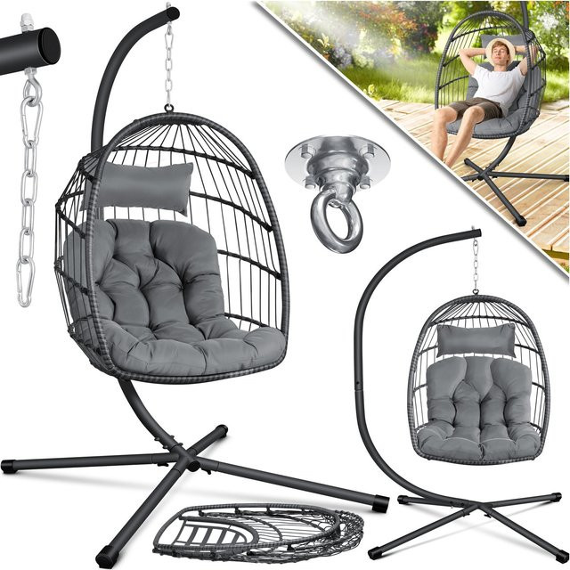 KESSER Hängesessel Jungle mit Stahlgestell und Kissen für Indoor und Outdoor - Bild 1