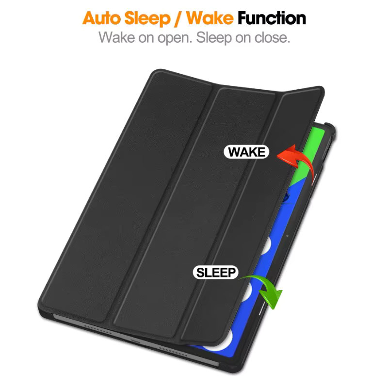 Smart Case für Lenovo Xiaoxin Pad Pro 12,7 Zoll 2026 mit klappbarem Flip-Ständer und Auto-Sleep-Funktion in Schwarz oder Blau - Bild 3