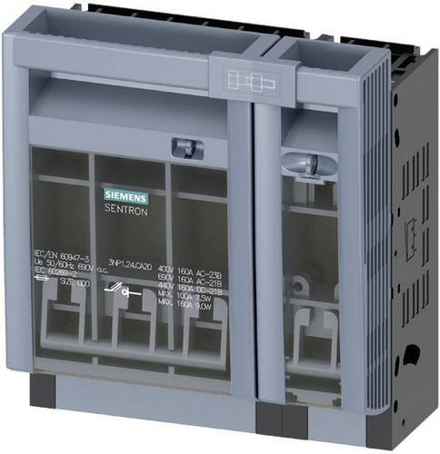 Siemens Sicherungslasttrennschalter 3NP11241CA20, Sicherungsgröße 000, 160A, 690 V/AC, 440 V/DC, grau - Bild 1