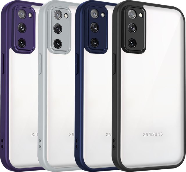 Stoßfeste Silikon-Hülle für Samsung Galaxy S20 FE in Transparent Matt mit Luftkissen-Schutz - Bild 1