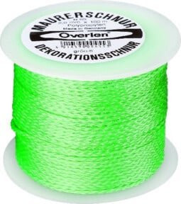 Overmann Maurerschnur aus PP in Grün, fluoreszierend, Durchmesser: 2,0 mm, Länge: 100 m - Bild 1