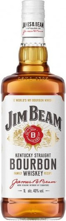 Jim Beam Kentucky Straight Bourbon Whiskey, 1 l