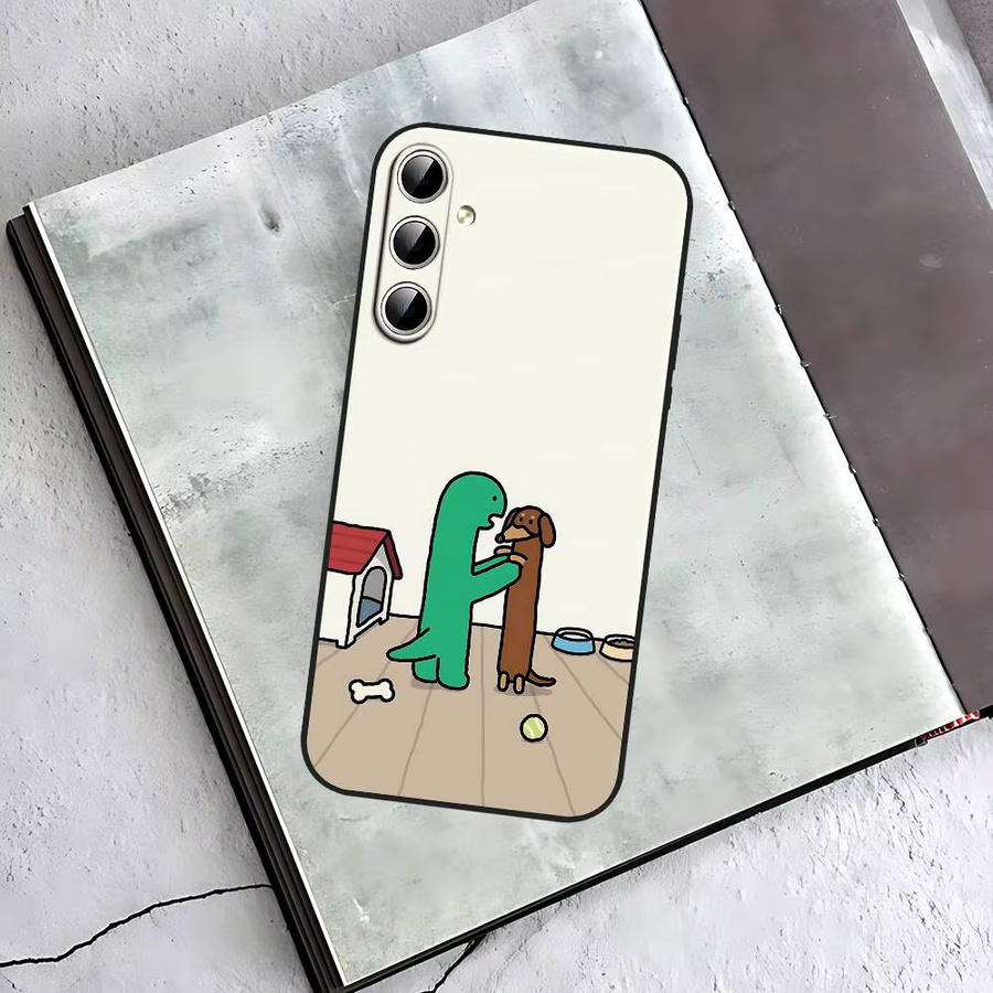 Mesuca J-Joguman Dinosaurier Handyhülle für Samsung Galaxy S21 S22 S23 S24 S25 S26 Ultra FE Plus 5G A52S Soft Cover, Mehrfarbig - Bild 5