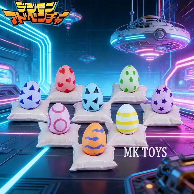 Bandai Digimon Adventure Actionfiguren, 8-teiliges Set, 3,5cm - Bild 1