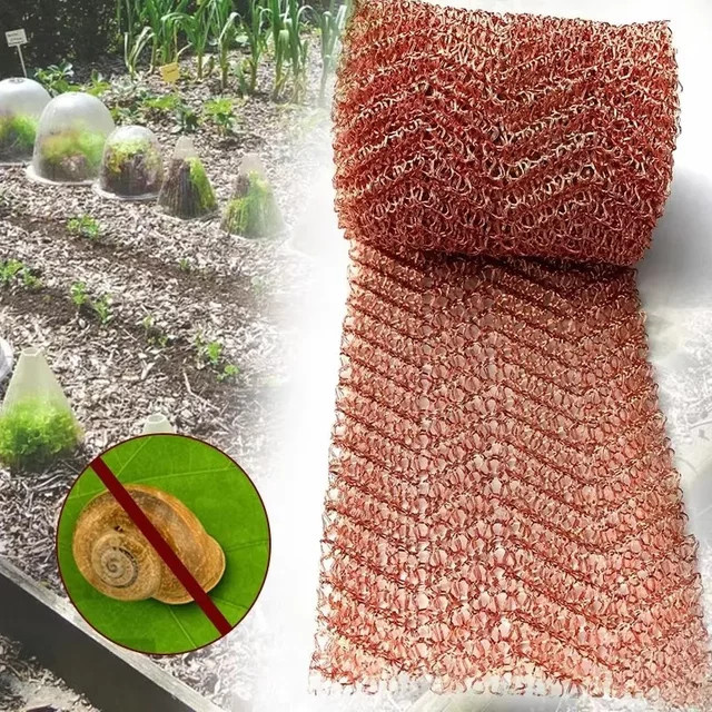 Kupferdrahtgeflecht als Signalabschirmungsnetz und Schutz gegen Schnecken, Schädlinge sowie Nagetiere für den Garten - Bild 1