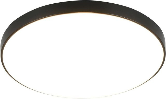Reality LED Deckenleuchte aus Kunststoff in Schwarz für Küche, Flur oder Büro - Bild 1