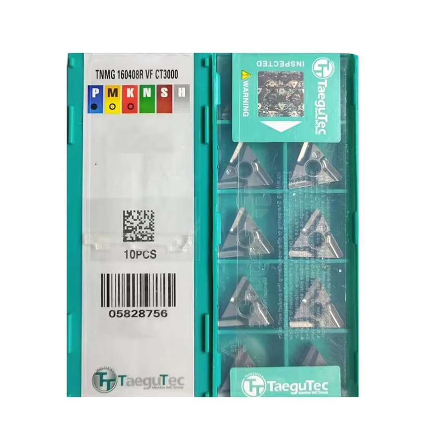 TaeguTec Keramik-Drehmeißel TNMG160404R-VF CT3000 Externer Drehwerkzeug-Einsatz für die Stahlbearbeitung - Bild 2