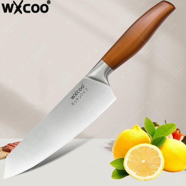 WXCOO Ausbeinmesser aus Edelstahl in Silber mit Holzgriff - Bild 1