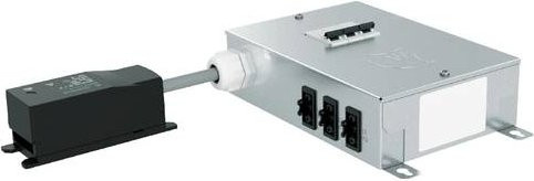 Wieland Electric 98.530.1201.0 Verteiler aus Stahl in Schwarz und Silber - Bild 1