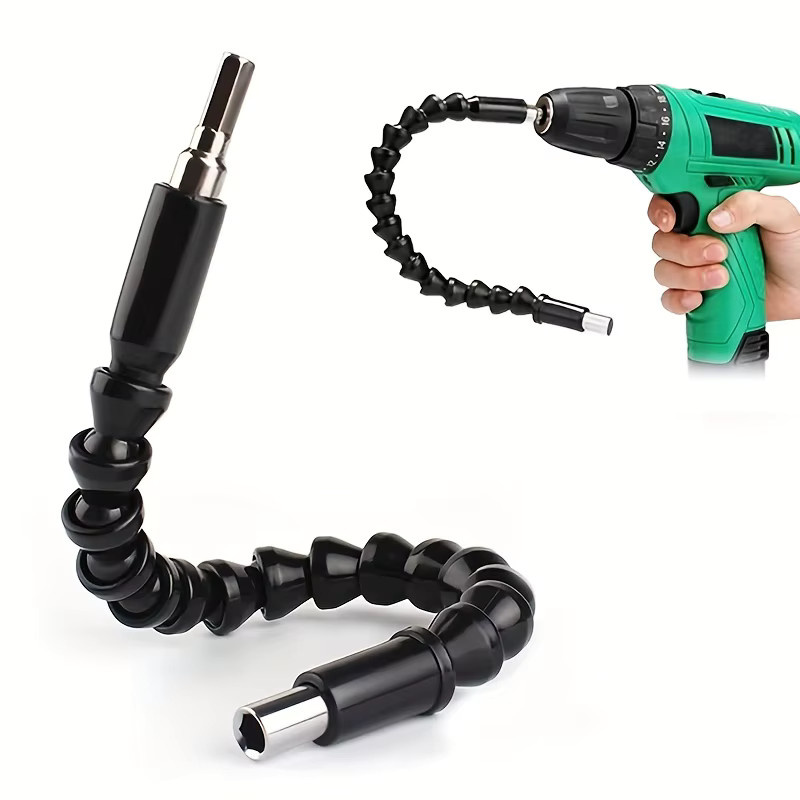 Newone Flexible Wellenverlängerung Bit-Halter für elektronische Bohrer, Schwarz, 3 Stück - Bild 2