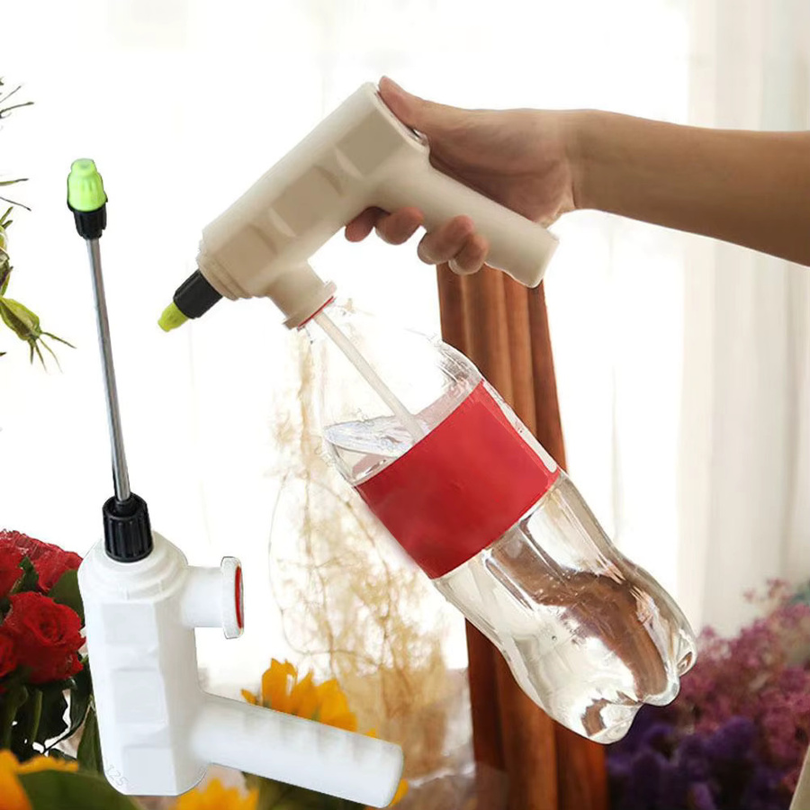 Elektrische Pflanzensprühflasche Shunmaii in Weiß mit wiederaufladbarem Akku als handgehaltener USB-Zerstäuber für die Pflanzenbewässerung - Bild 4