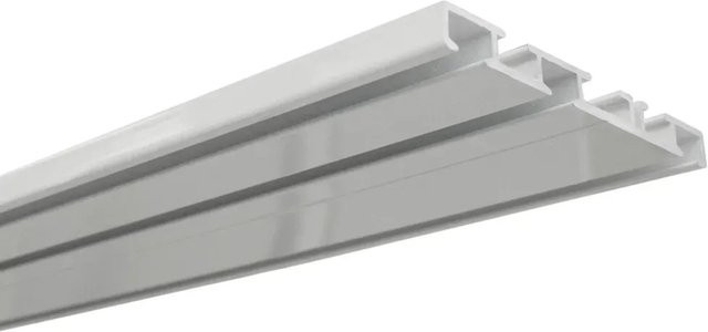Gardinia Aluminium-Vorhangschiene U-Form in Weiß, Länge: 250 cm - Bild 1