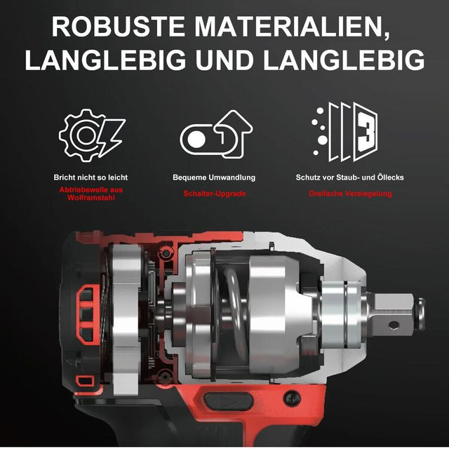Makita LXT bürstenloser Akku-Schlagschrauber 18V in Schwarz mit 1000Nm Drehmoment - Bild 1