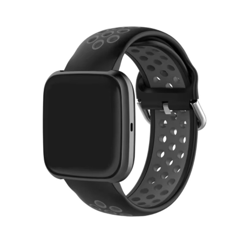 TAMISTER Uhrenarmband Silikon, Schwarz, 23mm, Unisex - Bild 2
