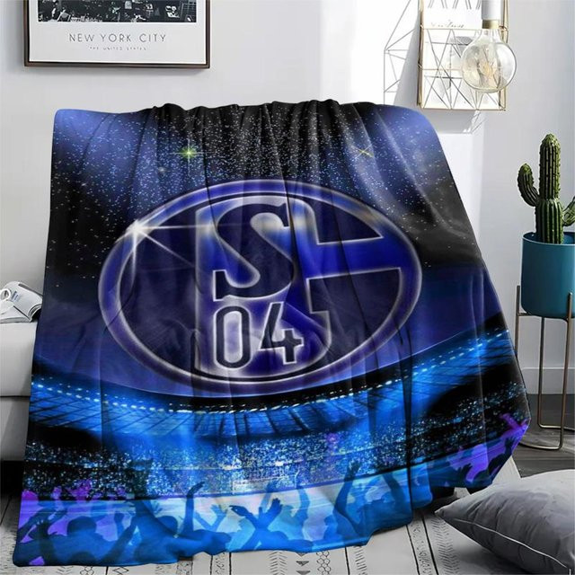 FC Schalke 04 Flanelldecke Blau B: 130 cm, T: 150 cm - Bild 1