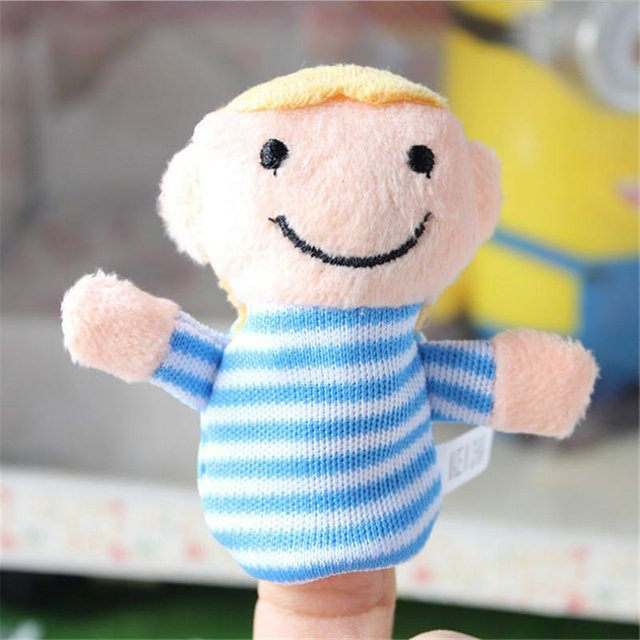 Kidsly Familie Fingerpuppen, Plüsch, 6-teiliges Set, ab 3 Jahren - Bild 1