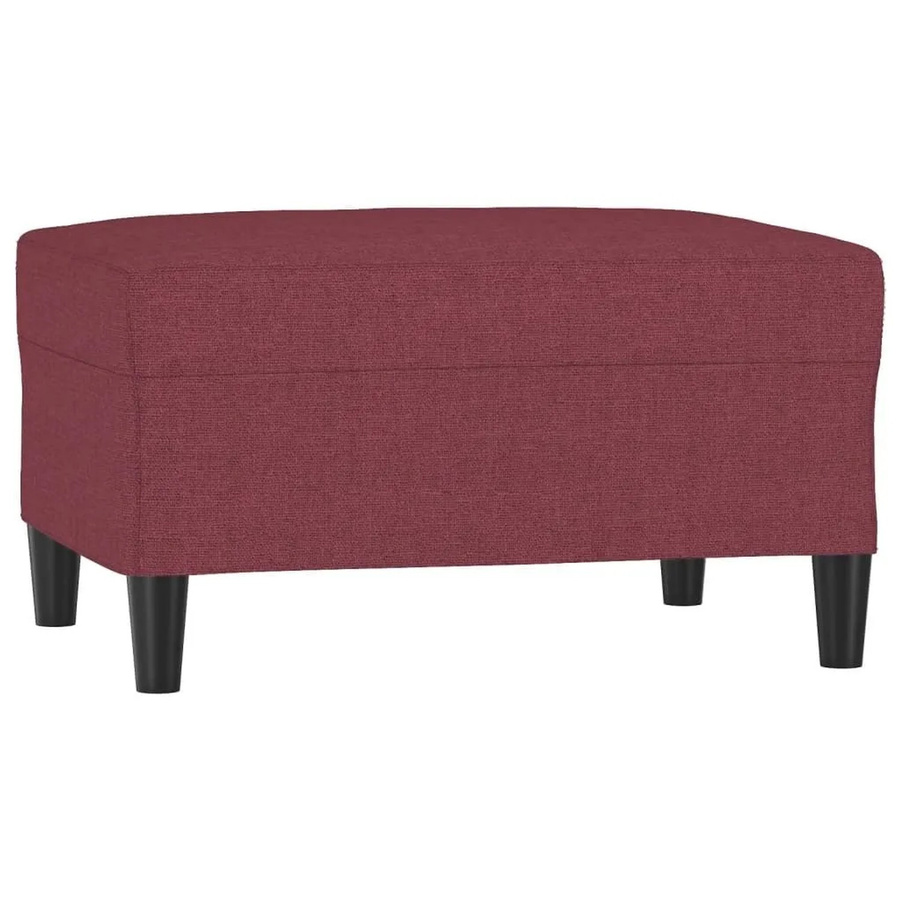 vidaXL Fußhocker Weinrot mit Stoffbezug B/T/H: 70 x 55 x 41 cm - Bild 2