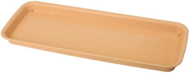 Rechteckige Blumentopf Untersetzer Pflanzenschale aus Harz in Braun und Beige, XL, für Innen- und Außenbereich - Bild 1