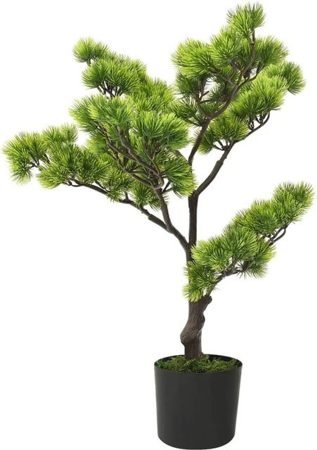 furnicato Künstlicher Bonsai Pinus in Grün mit Topf, Höhe: 60 cm - Bild 1