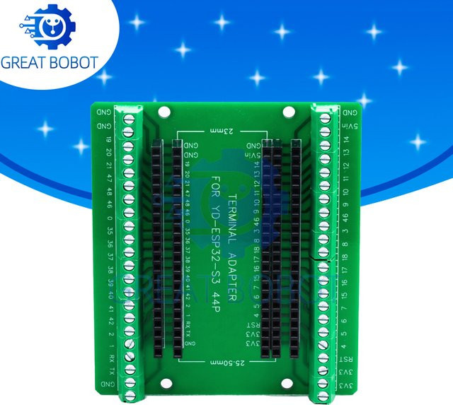 baishundianzi ESP32-S3 Entwicklungsboard mit Erweiterungsadapter-Kit, MCU ESP32-S3WROOM-1 N16R8, IPEX 2,4 GHz Wi-Fi und Bluetooth, Grün - Bild 1