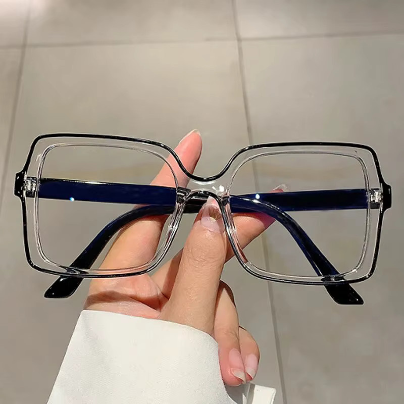 VABBON Korrektionsbrille Retro Box, Vollrand, Square, Kunststoff, Anti-Blau - Bild 1