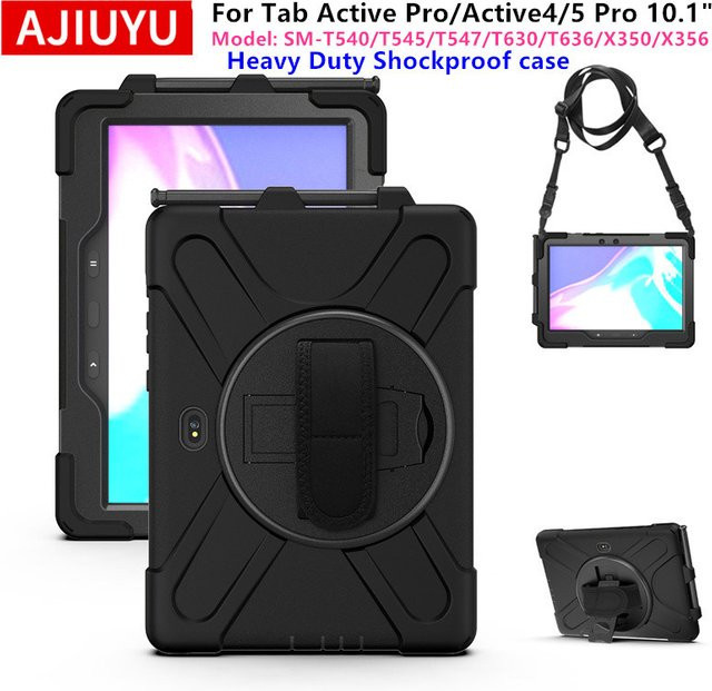 Robuste und stoßfeste Schutzhülle für Samsung Galaxy Tab Active 5 Pro SM-X350 SM-X356 in Schwarz - Bild 1