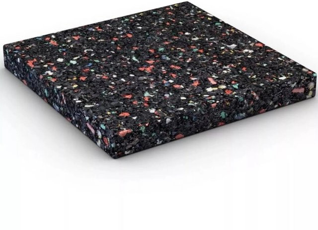 Karibu Unterlegpads für Gartenhäuser, Schwarz, 120 Stück, B/T/H: 7 x 7 x 0,8 cm - Bild 1