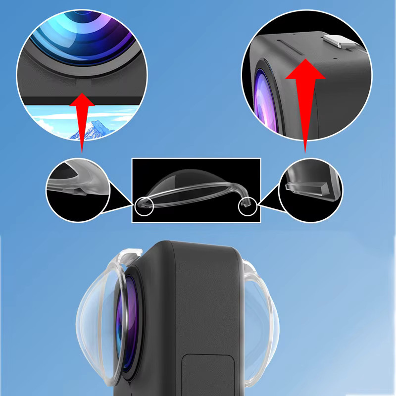 DJI Osmo 360 Objektivfilterabdeckung transparenter Objektivschutz - Bild 2