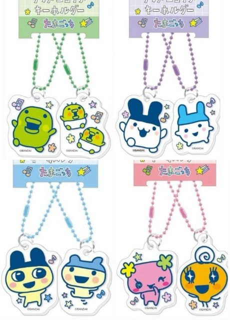 Bandai Tamagotchi-Anime-Stil Acryl-Schlüsselanhänger, Damen - Bild 1