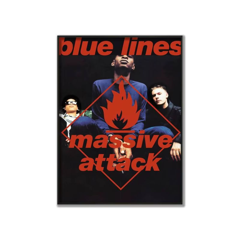 M-Massive A-Attack High-End Fashion Poster-Aufkleber in Schwarz, moderne Wanddekoration für Wohnzimmer und Eingangsbereich, B/H: 35 x 25 cm - Bild 6