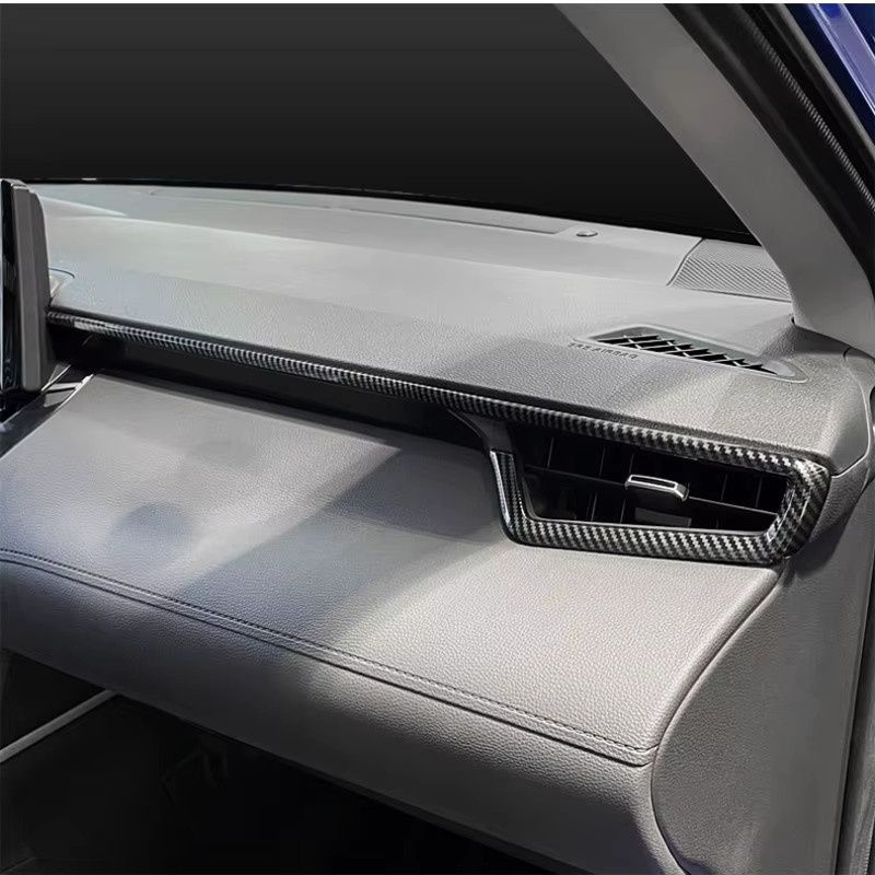 Chelumei Carbon Zierleisten für Toyota Corolla Cross XG10 Hybrid 2021-2023, ABS Innenraum-Trim Streifen in Schwarz - Bild 4