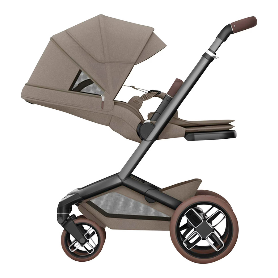 Maxi-Cosi Kombikinderwagen Fame Travel-Set 4in1 inkl. Babyschale Pebble 360 Pro 2, Isofix-Basis FamilyFix 360 Pro und Wickeltasche in Beige - Bild 2