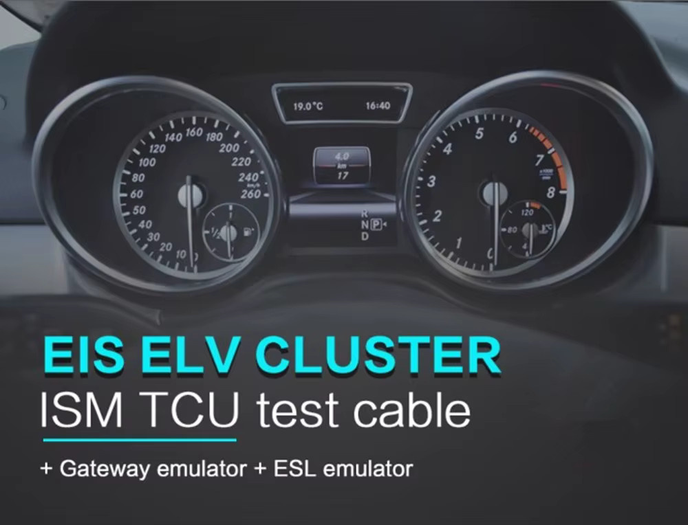 EKETOOL EIS ELV 7G+ISM+MB ESL-Testkabel für Mercedes Benz in Schwarz, kompatibel mit VVDI MB BGA TOOL+Gateway Emulator - Bild 2