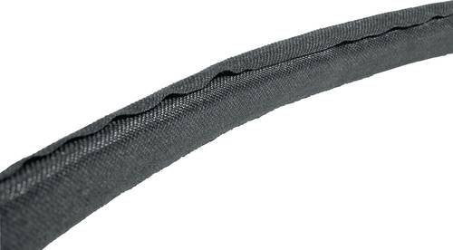 HellermannTyton Twist-In 50-PET-BK Geflechtschlauch Schwarz aus Polyester, Durchmesser: 38 bis 50 mm, Länge: 15 m - Bild 1