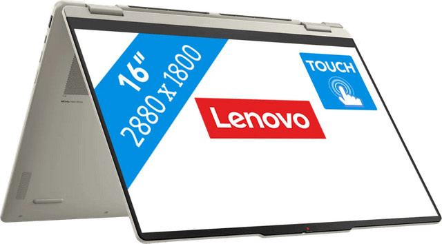 Lenovo Yoga 7 2-in-1 OLED Copilot+ PC 16AGP11 Convertible-Notebook in Seashell mit 16 Zoll Display, AMD Ryzen AI 7, 16GB RAM und 1TB SSD, Windows - Bild 1