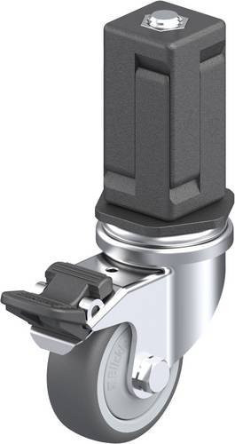 Blickle LRA-PATH 50KF-FI-EV05 Lenkrolle mit Feststeller in Schwarz-Grau mit 50 mm Rad-Durchmesser und 75 kg Tragfähigkeit - Bild 1