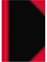 Bantex Kladde China kariert mit Hardcover in Schwarz und Rot, Format A6 - Bild 1