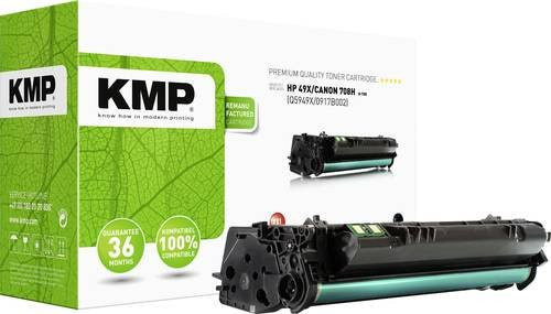 KMP Toner Cartridge Schwarz kompatibel mit HP 49A, 49X, Q5949A, Q5949X für Laserdrucker mit 12000 Seiten Reichweite - Bild 1