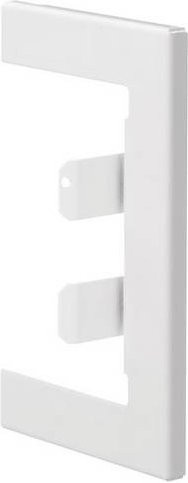 Hager Wandanschlussblende für Elektro-Sockelleisten in Weiß BR65100W9016 - Bild 1