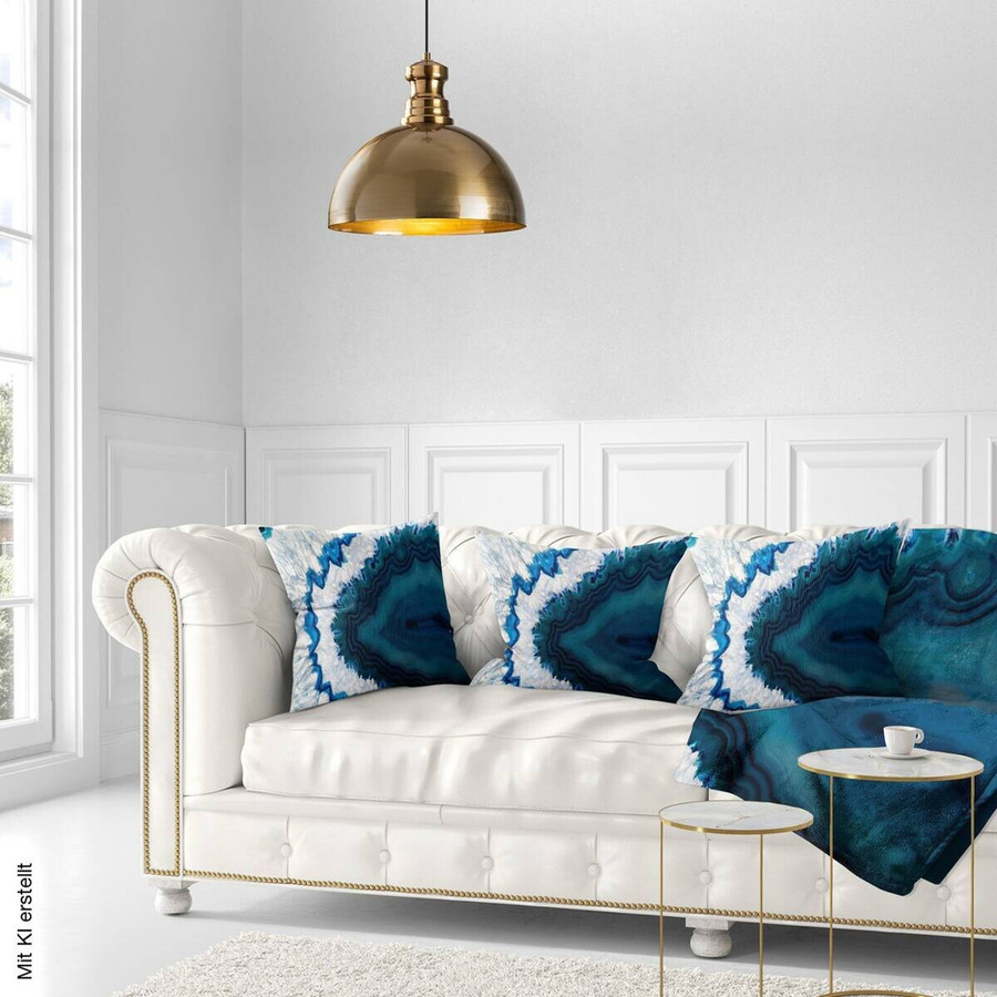 Opviq Pendelleuchte Berceste in Gold aus Metall mit E27 Fassung, B/H/T: 40 x 134 x 40 cm - Bild 2