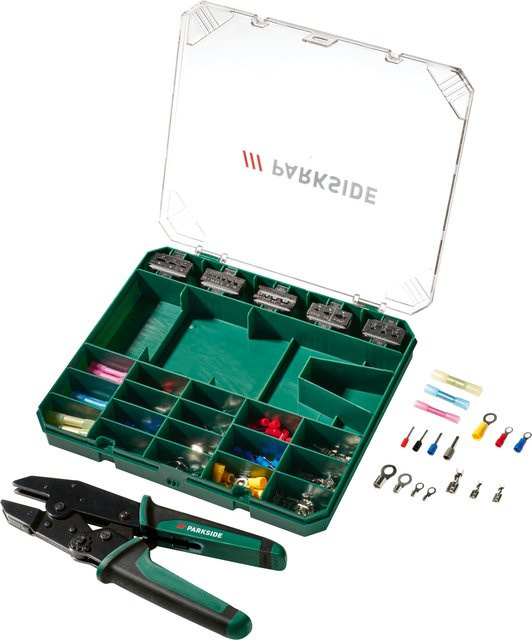 Parkside 5-in-1 Crimpzangen-Set PCZS 181 A1, 181-teilig aus Stahl - Bild 1